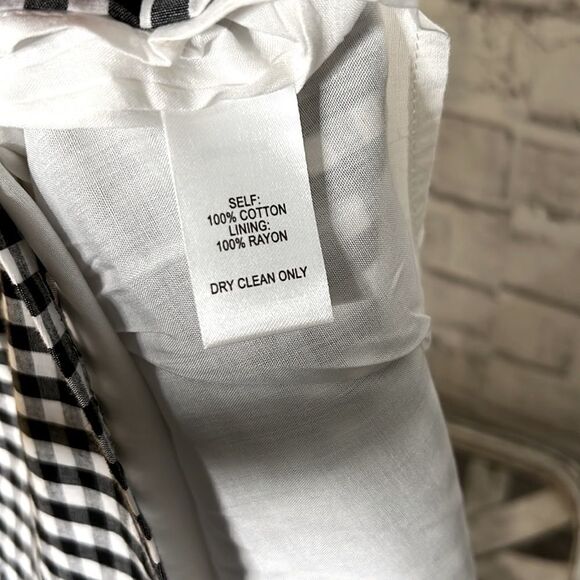 LuLu’s Collegiate Class Black and White Gingham Mini Skirt Country Farmhouse - Picture 8 of 10
